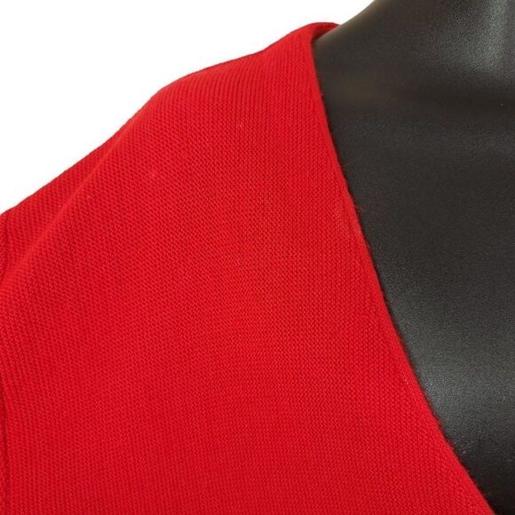 Izod Cardigan Sweater Vintage 80s 90s Grandpa Sweater Made In USA Mens Size Larg - Picture 4 of 6